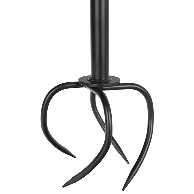 GEKO Handcultivator met T handgreep 102 cm en 4 TWIST tanden, staal met poedercoating, zwart geel