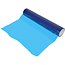 GEKO Afdekfolie zonder tape 50 cm x 50 m met UV filter, halftransparant blauw, voor glas en gladde oppervlakken