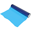 GEKO Afdekfolie zonder tape 50 cm x 25 m met UV filter, halftransparant blauw, voor glas en gladde oppervlakken