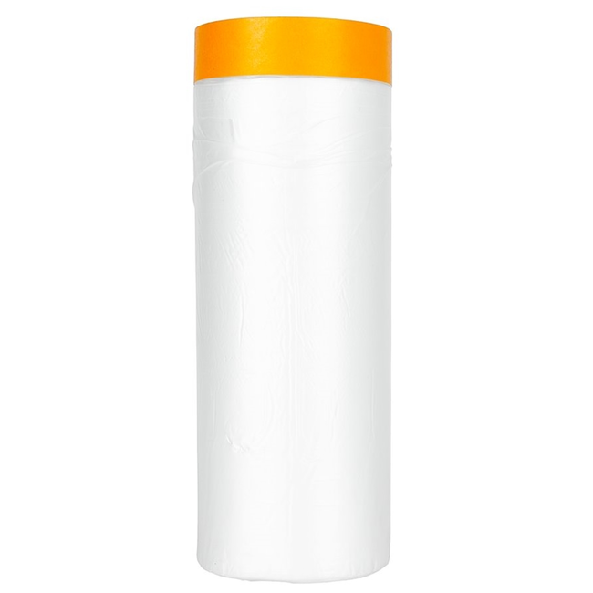 GEKO Maskeerfolie 110 cm breed met geïntegreerde washi tape 16 mm, voor ramen, deuren en meubels