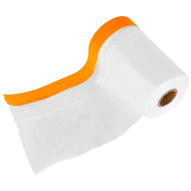 GEKO Maskeerfolie 55 cm met geïntegreerde washi tape 16 mm, rol 10 cm, geschikt voor dispenser 10 cm