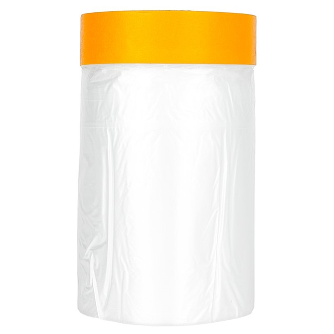 GEKO Maskeerfolie 55 cm met geïntegreerde washi tape 16 mm, rol 10 cm, geschikt voor dispenser 10 cm