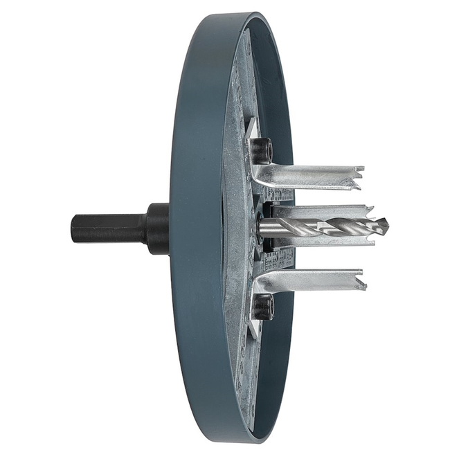 GEKO Verstelbare bi-metaal gatenzaag 19–127 mm voor hout, gipsplaat en kunststof, inclusief 2 modules en centreerboor