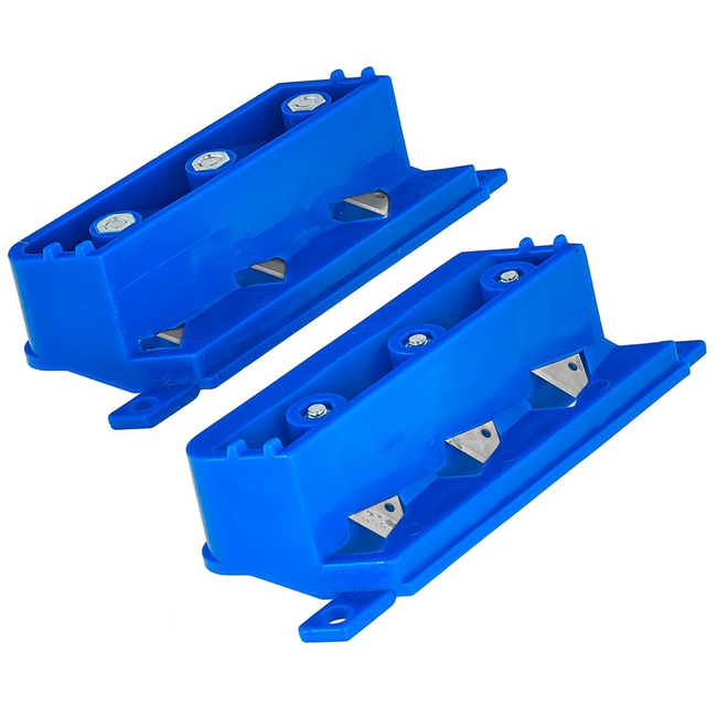 GEKO Vervang snijmodules 45° en 60° voor gipsplaat afschuinen, snelle wissel en strakke randen bij afwerken