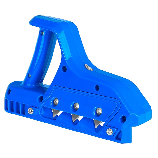 GEKO Gipsplaat afschuiner met ergonomische handgreep, 45° en 60° modules en 3 messen per module voor strak voegen