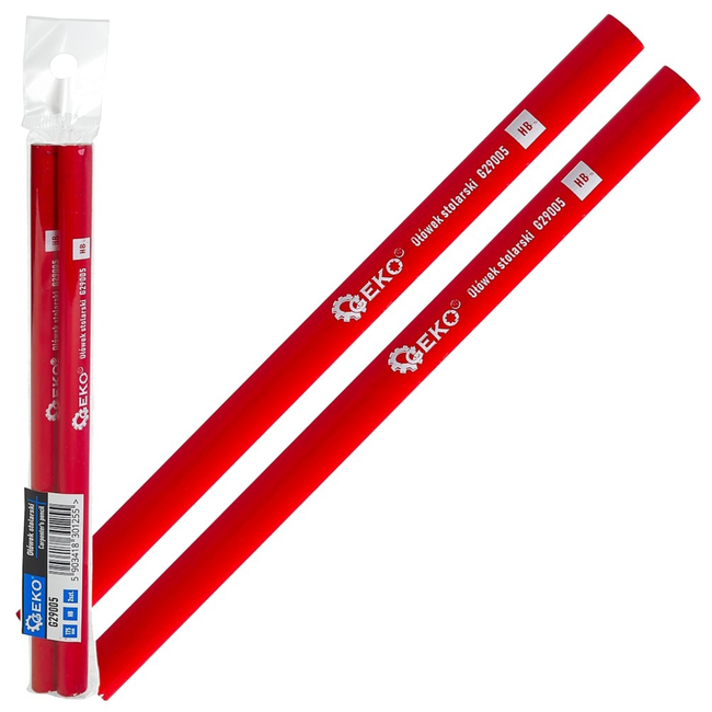 GEKO Timmermanspotloden 175 mm HB, platte vorm tegen wegrollen, 2 stuks voor werkplaats bouw en thuis