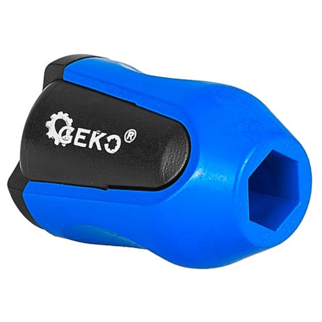 GEKO Magnetische schroefhouder voor 1/4" bits, opschuifbaar met sterke magneet voor installatiewerk