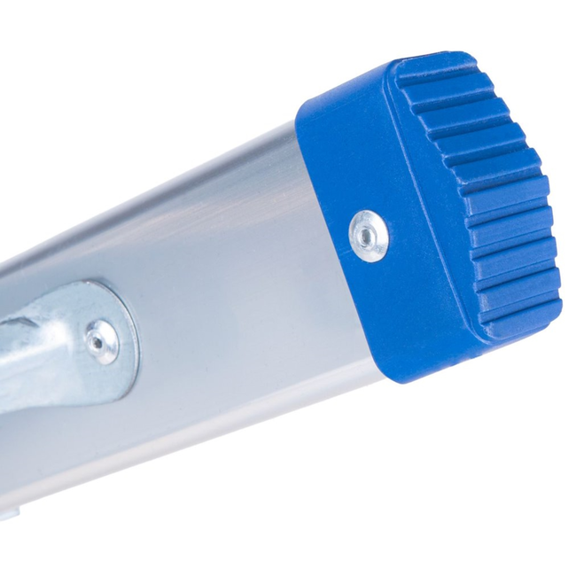 GEKO Lichtgewicht dubbelzijdige huishoudtrap 4 treden met platform 18 x 30 cm, max 150 kg, compact en makkelijk op te bergen