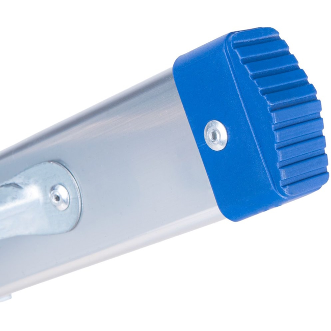 GEKO Compacte dubbelzijdige huishoudtrap 2 treden met platform 18 x 30 cm, max 150 kg, antislip doppen en veiligheidskabels