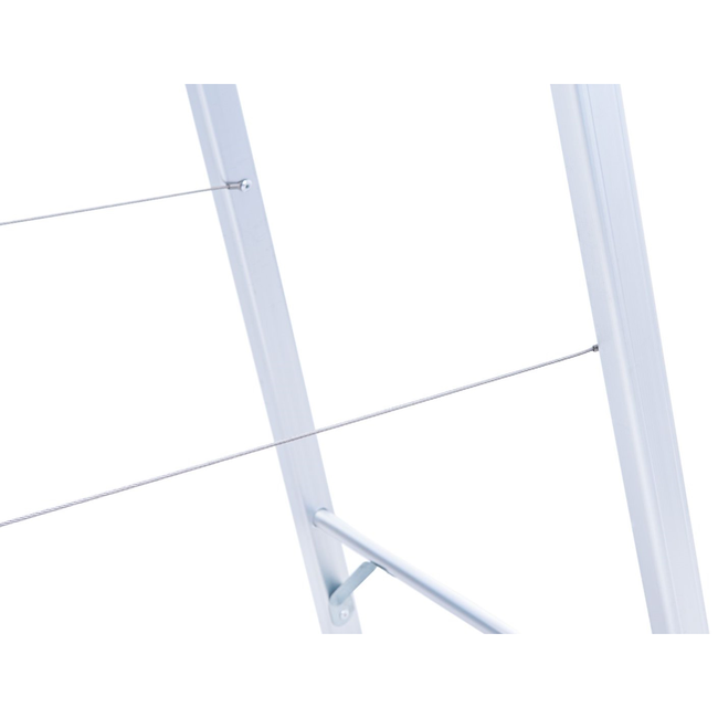 GEKO Aluminium huishoudtrap 5 treden met veiligheidsbeugel, werkhoogte ongeveer 3 m, tot 150 kg