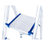 GEKO Aluminium huishoudtrap 5 treden met veiligheidsbeugel, werkhoogte ongeveer 3 m, tot 150 kg