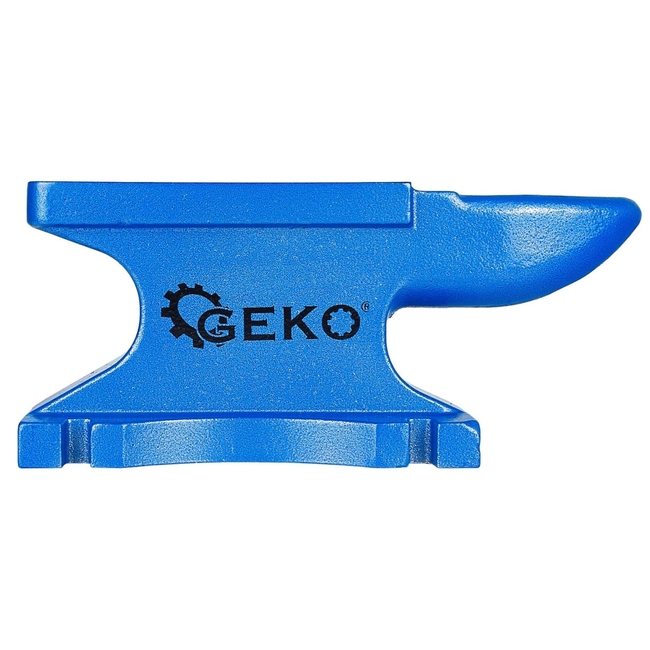 GEKO Werkplaats aambeeld 24 kg met taps toelopende hoorn en vierkant hardiegat, compact 145 x 370 x 160 mm