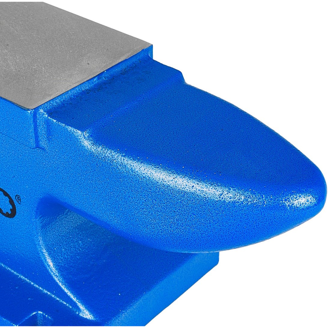 GEKO Werkplaats aambeeld 24 kg met taps toelopende hoorn en vierkant hardiegat, compact 145 x 370 x 160 mm