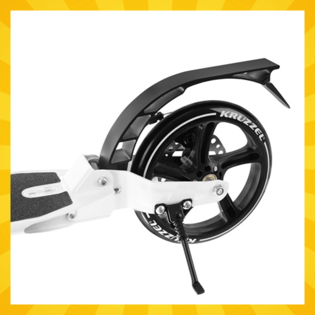 Kruzzel Inklapbare Stadsstep met Grote Wielen – Verstelbaar Stuur, Schijfrem en Antislip Deck