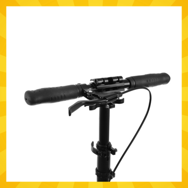 Kruzzel Inklapbare Stadsstep met Grote Wielen – Verstelbaar Stuur, Schijfrem en Antislip Deck