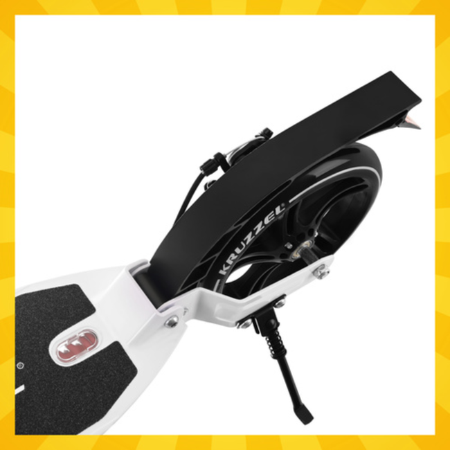 Kruzzel Inklapbare stadsstep met 200 mm wielen, schijfrem en verstelbaar stuur, zwart-wit