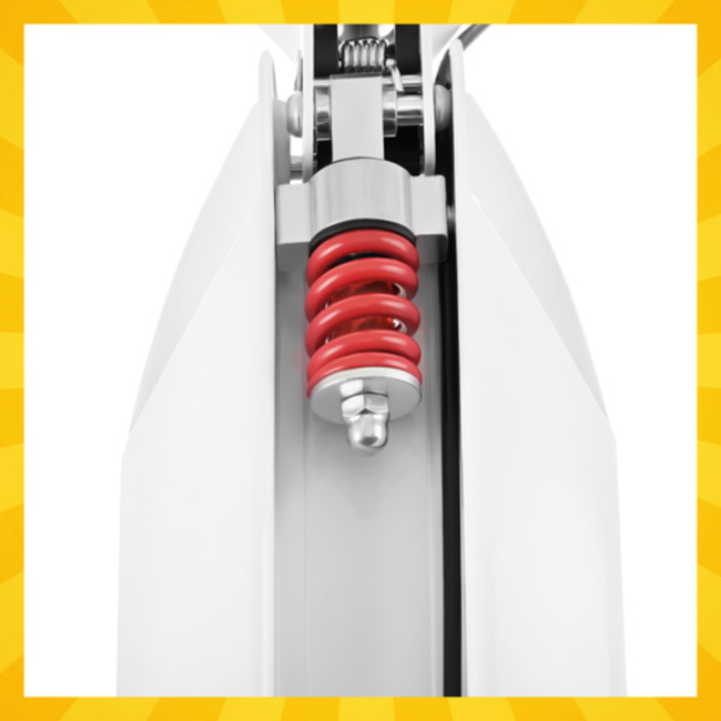 Kruzzel Inklapbare stadsstep met 200 mm wielen, schijfrem en verstelbaar stuur, zwart-wit