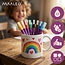 Maaleo Acrylmarkers Set 8 Kleuren – 8 ml, Sterke Dekking, Waterbestendig na Droging