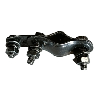 BACH Zwarte dynamohaak met bouten en moeren - robuust en betrouwbaar