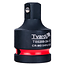 Tvardy Compacte impact adapter voor slagmoersleutel, 19 mm vrouwelijk naar 12,7 mm mannelijk, CR-MO