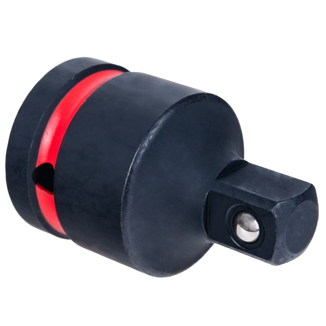 Tvardy Compacte impact adapter voor slagmoersleutel, 19 mm vrouwelijk naar 12,7 mm mannelijk, CR-MO