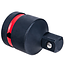 Tvardy Compacte impact adapter voor slagmoersleutel, 19 mm vrouwelijk naar 12,7 mm mannelijk, CR-MO