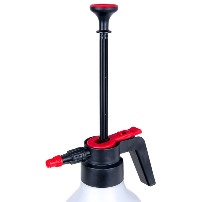 GEKO Drukspuit voor werkplaatschemicaliën 2 liter van PE kunststof, stabiele basis, inclusief reserve sproeikop