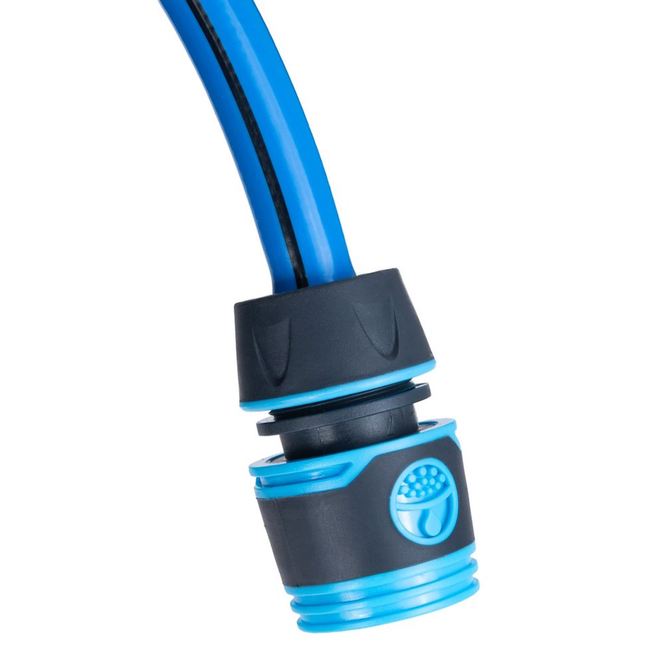 GEKO Wandslanghaspel met automatisch oprollen en vergrendeling, 20 m slang 12,7 mm en aansluitslang 1,9 m