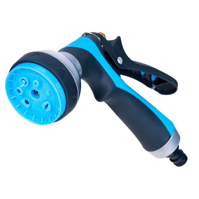 GEKO Wandslanghaspel met automatisch oprollen en vergrendeling, 20 m slang 12,7 mm en aansluitslang 1,9 m