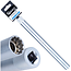 GEKO 3/8" Dunwandige diepe bougiesleutel 16 mm met 12-punts profiel, 250 mm lang, voor ratel en momentsleutel