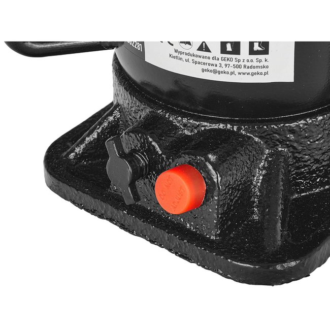 GEKO Hydraulische fleskrik 6 ton voor garage en werkplaats, lage instap 165 mm, stabiele basis