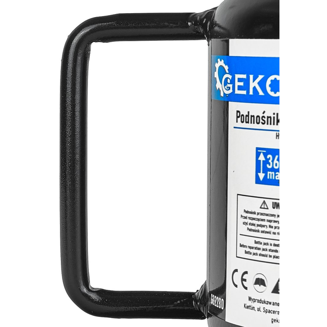 GEKO Hydraulische fleskrik 4 ton voor garage en werkplaats, lage instap 160 mm en stabiele basis