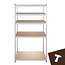 Bigstren Metalen stellingkast 5 niveaus met verzinkt frame en MDF legplanken, 200 kg per legbord, 180 cm hoog