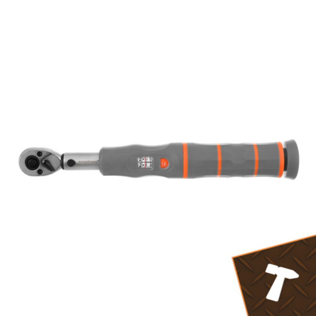 Bigstren Precieze momentsleutel 2–26 Nm met ratelkop en links rechts schakelaar, ergonomische grip