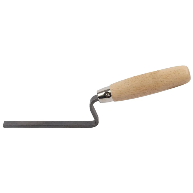 Talen Tools Voegspijker 10 mm voor smalle voegen, stevig aandrukken van voegmortel met comfortabele houtgreep