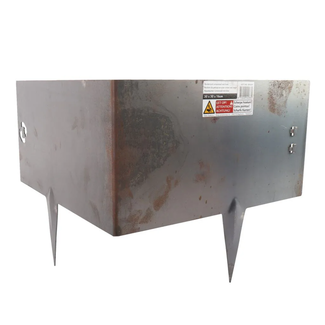 Talen Tools Hoge hoekborderrand cortenstaal 30 x 30 x 16 cm koppelbaar, totale hoogte ca. 26 cm