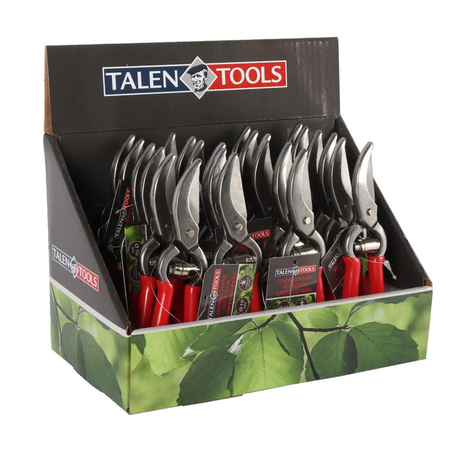 Talen Tools Snoeischaar papegaaibek 14 cm met antislip handvatten, display 24 stuks voor winkel en werk