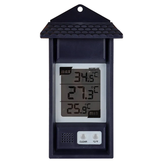 Talen Tools Thermometer digitaal met Celsius/Fahrenheit en ophangoog, handig voor veranda, schuur en huis