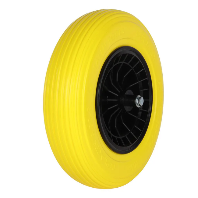 Talen Tools Lekvrije kruiwagenband van PU met profiel en extra demping, voor kruiwagen ca. 150 kg draaggewicht