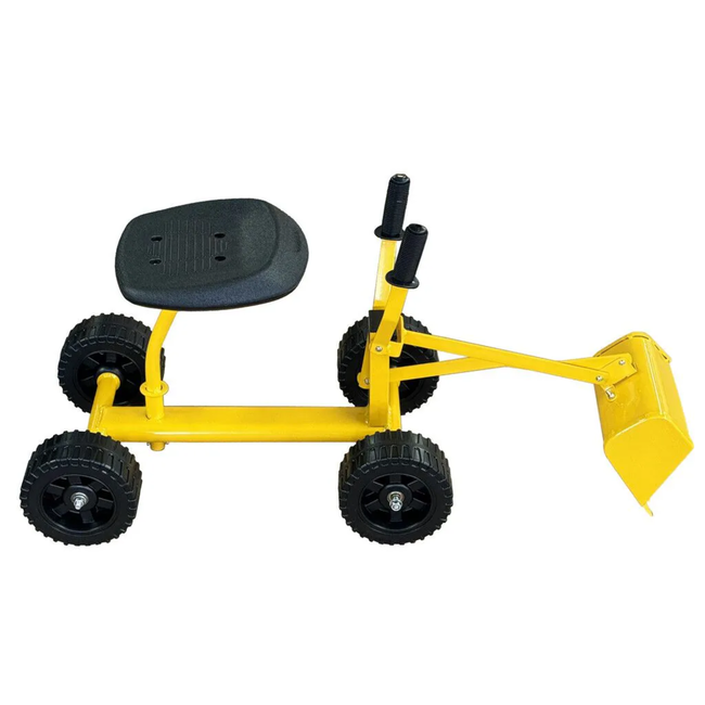 Talen Tools Verrijdbare Kindergraafmachine voor zandbak en tuin, zwenk- en graaffunctie, 90 x 33,5 x 42 cm