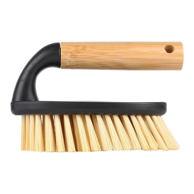 Talen Tools Stevige handborstel met bamboe greep en GRS kunststof, met ophanggat voor netjes opbergen