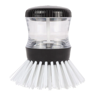 Talen Tools Hand afwasborstel met ingebouwde zeepdispenser, praktisch en stijlvol voor snelle dagelijkse afwas in de keuken