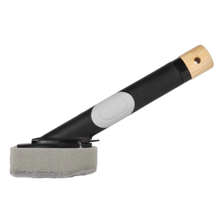 Talen Tools Schuurspons met steel en zeepdispenser, gemaakt van gerecycled materiaal voor krachtig schrobben