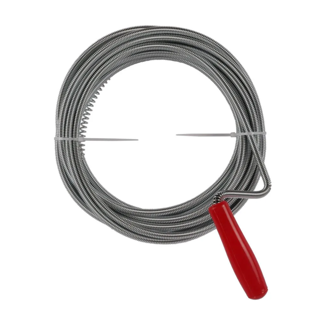 Talen Tools Lange ontstoppingsveer 5 meter van metaal, voor afvoer ontstoppen zonder chemische middelen