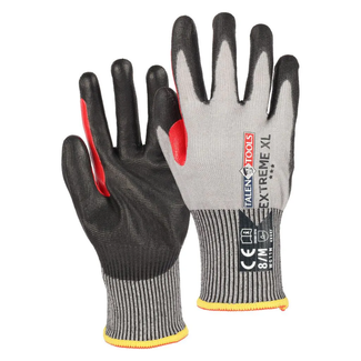 Talen Tools Werkhandschoenen maat XXL met hoge bies en uitstekende snijweerstand, extra grip door PU coating