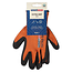 Talen Tools Werkhandschoenen maat L oranje met extra grip, gerecycled polyester en nitril noppen