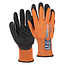 Talen Tools Werkhandschoenen maat M oranje met extra grip, gerecycled polyester en nitril noppen