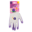 Talen Tools Kinderwerkhandschoenen 8-10 jaar met slakkenprint, polyester en latexlaag voor grip, controle en handbescherming
