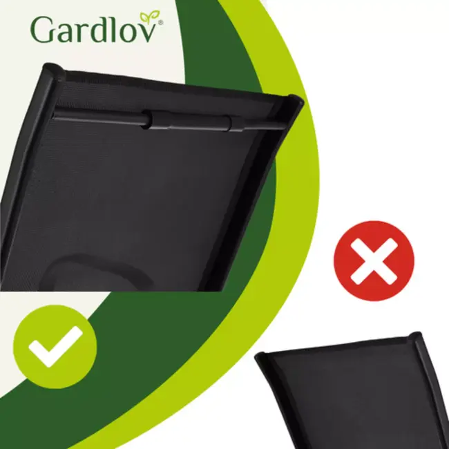 Gardlov Metalen Tuinstoelen Set - Weerbestendig & Stapelbaar - 2 stuks