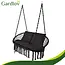Gardlov Comfortabel kussenset voor dubbele tuin schommel storksnest met zitkussen en 2 rugkussens in zwart